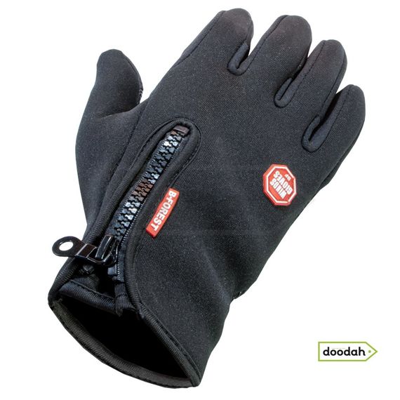 Сенсорні вологозахищені рукавички B-FOREST Black - L | Зображення 4