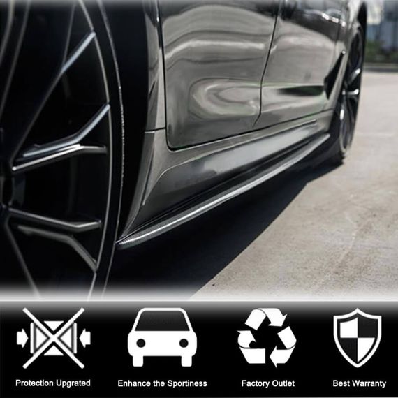 Накладки на пороги V1 (для F30 M-Sport, Карбон) для BMW 3 серия F-30/31/34 2012-2019 гг | Зображення 2