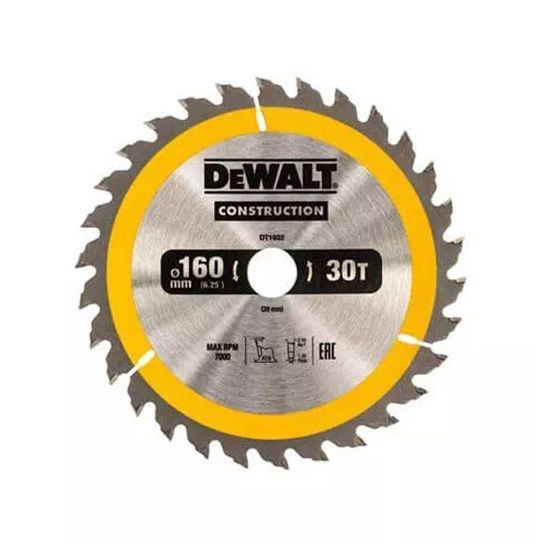 Диск пилковий DeWALT СONSTRUCTION 160 х 20 мм (DT1932)