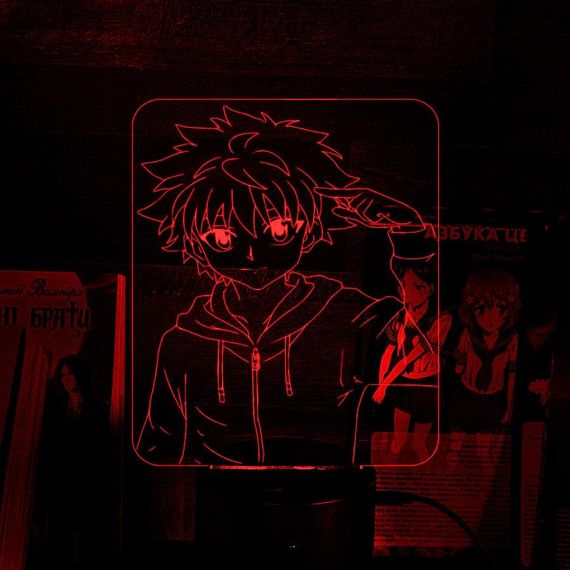 Акриловий світильник-нічник Кіллуа Золдік червоний tty-n000473