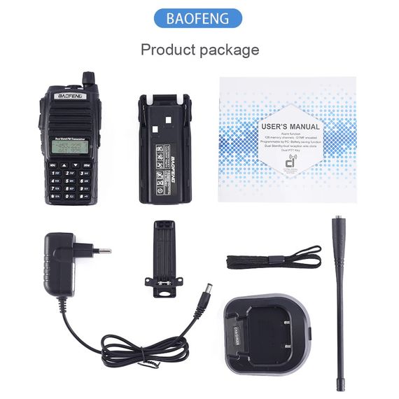 Рація Baofeng UV-82 з гарнітурою XPRO c подвійною кнопкою РТТ (UV-82_1557) | Зображення 4