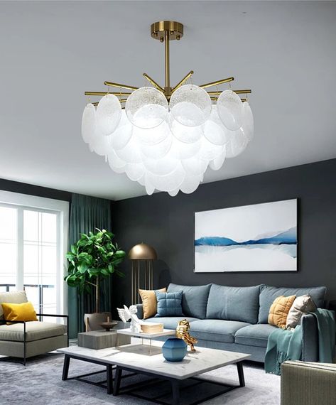 Люстра стельова на 6 лампочок 27511 Латунь 62-92х82х82 см. | Зображення 6