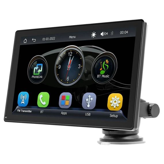 Портативный автомобильный MP5-плеер с 9-дюймовым сенсорным экраном, поддержкой Apple CarPlay и Android Auto
