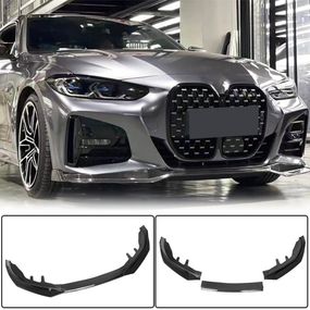 Накладка на передній бампер Lip V1 (для G22/G23 M-Sport, Карбон) для BMW 4 серія G22/23/26 2020- рр