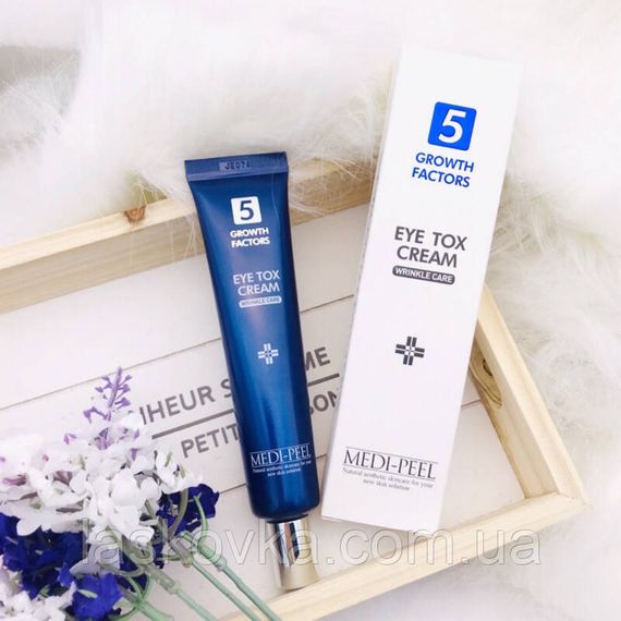 Омолоджувальний ліфтинг крем для повік  з пептидним комплексом  MEDI-PEEL 5 Growth Factors Eye Tox Cream , 40 ml | Зображення 3
