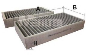 Фільтр салону MB GL, ML 06- вугільний (2шт.) (вир-во M-FILTER) MFILTER K9110C2 на MERCEDES-BENZ R-CLASS (W251, V251)