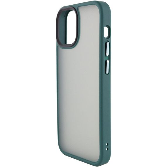 TPU+PC чохол Metal Buttons для Apple iPhone 13 (6.1") TPU+PC, Зелений | Зображення 2