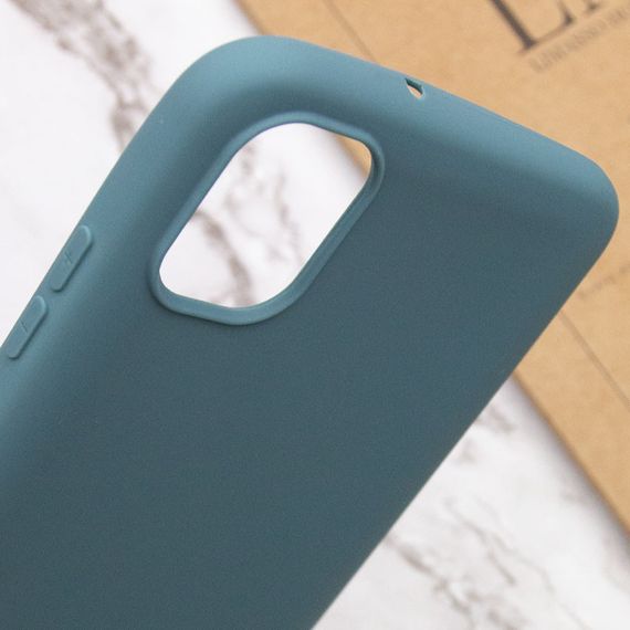 Силиконовый чехол Candy для Samsung Galaxy A04 Синий / Powder Blue | Зображення 4