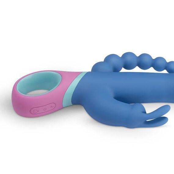 Вібратор-кролик з ротацією и анальним стимулятором PMV20 Vice - Double Vibrator Sex Aura | Зображення 4