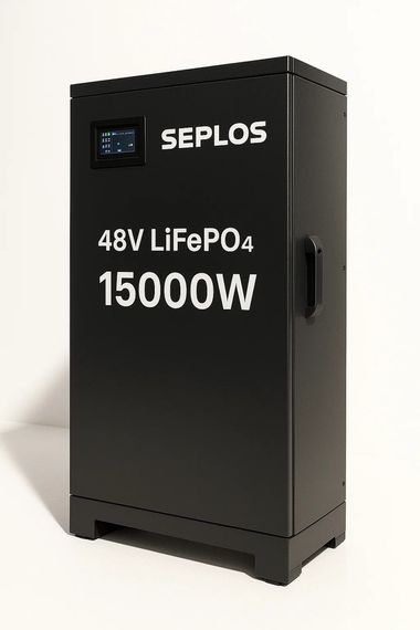 Підлоговий акумулятор 15000Вт з технологією Online, SEPLOS 48V LiFePO4 (345701170_80000) | Зображення 1