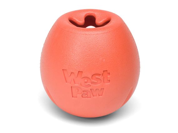 Игрушка для собак West Paw Rumbl оранжевая, 10 см