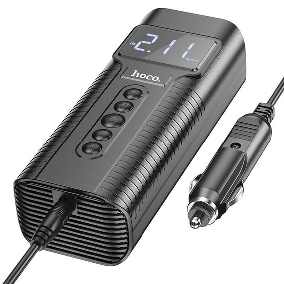 Автомобильный насос Hoco PH55 Roys smart car air pump Black | Зображення 2