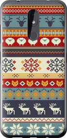 Чехол на Nokia 3.2 Рождественский орнамент "3303u-1705-17620"