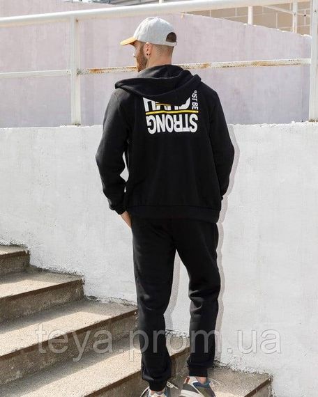 Спортивний костюм колір чорний розміри M, L, XL, XXL, 3XL, S FI_004605 | Зображення 2