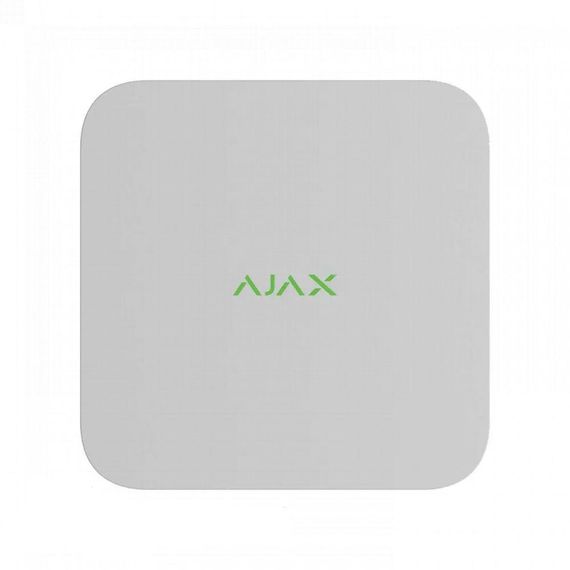 Мережевий відеореєстратор Ajax NVR (8ch) white, роздільна здатність до 4К, підтримка ONVIF/RTSP, декодування H.265/H.264, ємність