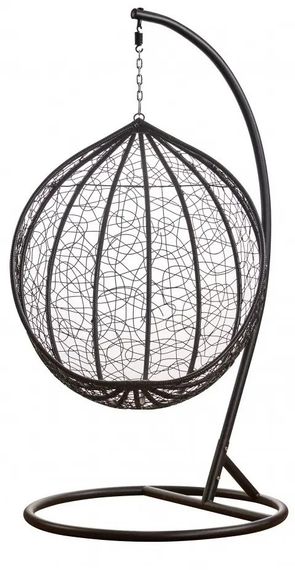 Підвісне крісло-гойдалка кокон Bonro Бонро 329S (чорно-сіре) (46000009) | Зображення 3