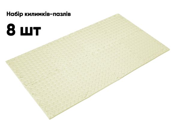 Мат-пазл EasyFit SwallowTail EVA 120х60х1 см татамі ластівчин хвіст Білий (EF-1950-30-W) | Зображення 2