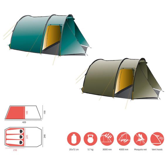 Намет Grand Canyon Robson 3 Alu Capulet Olive (30921260) | Зображення 3