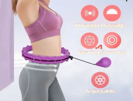 Розбірний масажний обруч - хулахуп із вантажем для схуднення | Зображення 3