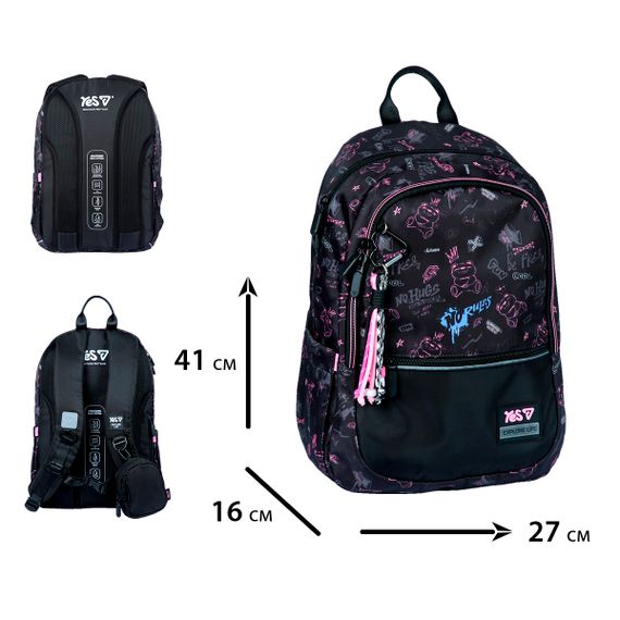 Рюкзак школьный YES TS-113M Be Free 550319 17.7 л | Зображення 2