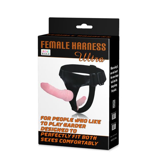 Страпон - Ultra Female Harness, 16.5 см sexstyle | Зображення 1