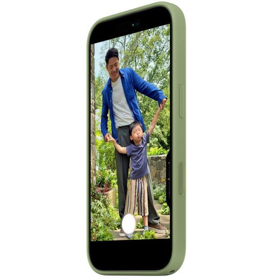 Чохол Silicone case (AAA) with Magsafe and Animation для Apple iPhone 17 (6.3") Light Moss | Зображення 1