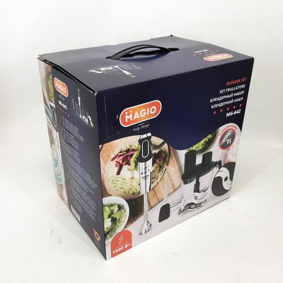 Блендер MAGIO MG-642, блендер для детского пюре, блендер для дома, блендер для BT-335 кухни, электрический | Зображення 1