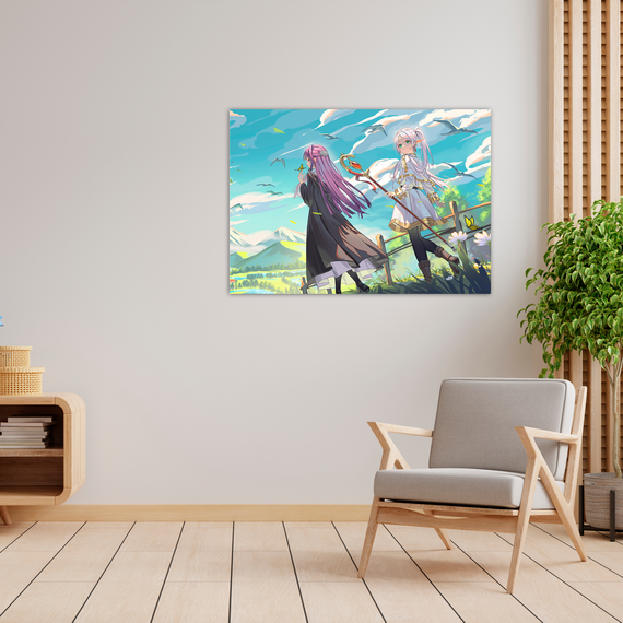 Плакат-постер з принтом Кавун Frieren beyond journey's end. Фрірен проводжає в останній шлях. Фрірен. Фрірен А0 ПЛ000837 (А0)