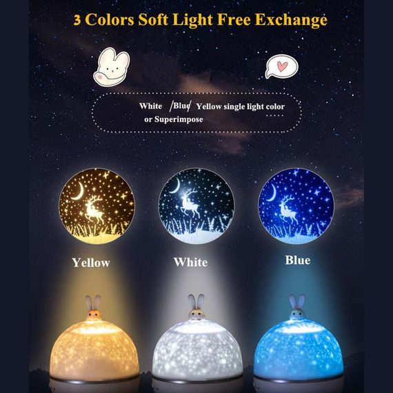 Ночник Moon E04 with Bluetooth and Remote Control 1200 mAh | Зображення 5
