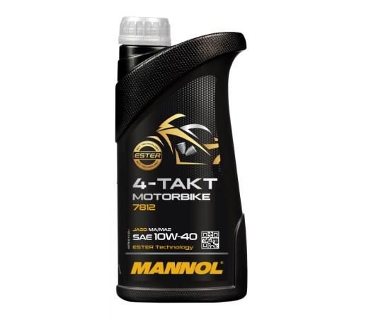 Моторна олива мото MANNOL 7812 4-Takt Motorbike 10W-40 1L