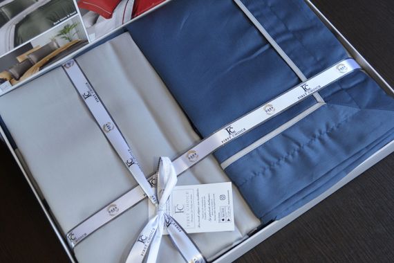 Постельное белье First Choice Deluxe Satin DARK 200 х 220 см Serenity Denim-Grey | Зображення 4