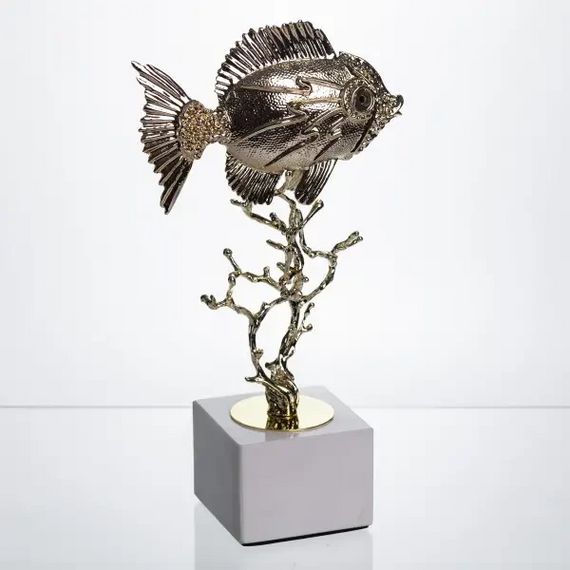 Декоративна фігурка Gold Fish 16x8x30 см металева HP-7-18 | Зображення 5