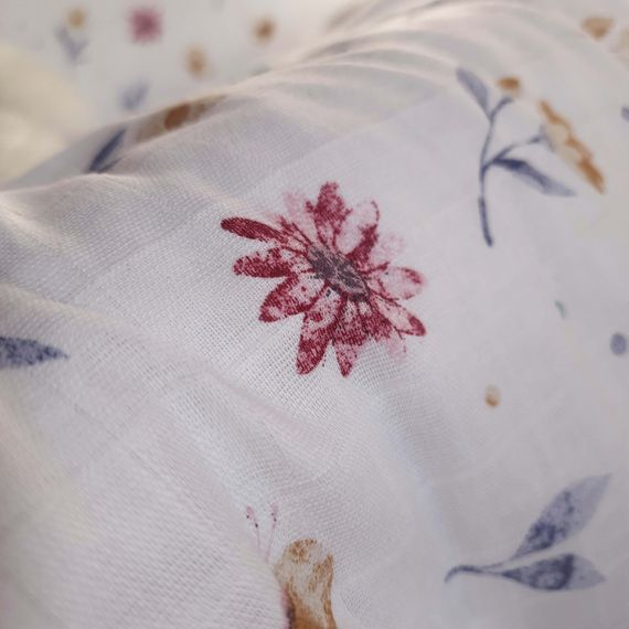 Комплект постільної білизни SoundSleep Flowers муслін підлітковий 145х210 см (94099751) | Зображення 7