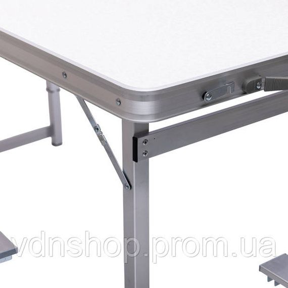 Раскладной стол + 4 стула кемпинговый набор для пикника, рыбалки, отдыха, туризма Белый JY-12061W | Зображення 8