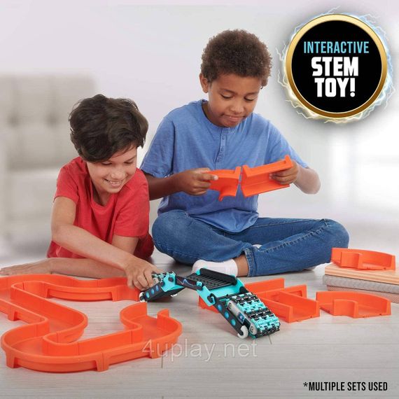 Трек машины вездеходы WowWee Power Treads. Игровой набор Nitro Stunt Pack 30+ составляющих | Зображення 6