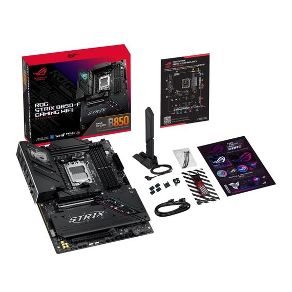 Материнcька плата ASUS ROG STRIX B850-F GAMING WIFI sAM5 B850 4xDDR5 M.2 HDMI DP USB BT ATX 90MB1J70-M0EAY0 | Зображення 1