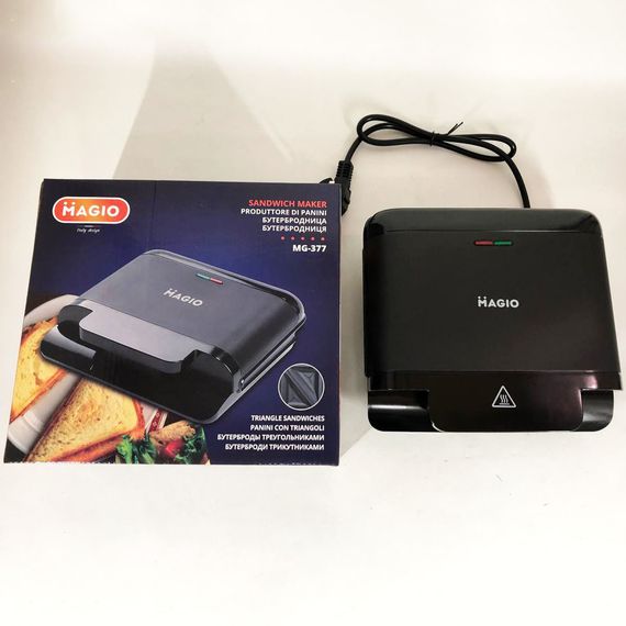 Притискна електробутербродниця MAGIO, Мультимейкер для бутербродів, Бутербродниця професійна ZO-11 | Зображення 3