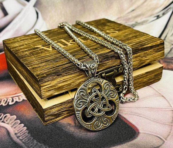 Кулон підвіска Vikings Celtic Knot амулет у кельтському стилі з ланцюжком - Silver | Зображення 5