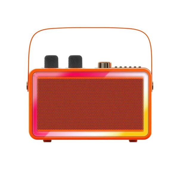 Портативна Bluetooth Караоке Система SDRD SP500 на Два Бездротових Мікрофони зі Стерео Звуком Зміною Голосу та LED Підсвічуванням | Зображення 1