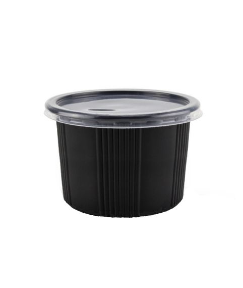 500 шт Круглий чорний стакан, супниця ПС-115-500 годч на 500 мл