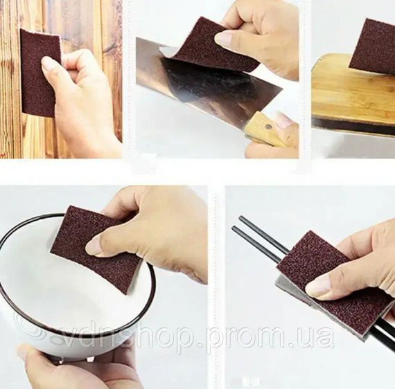Абразивная губка для чистки посуды sandpaper AND-5599 | Зображення 5