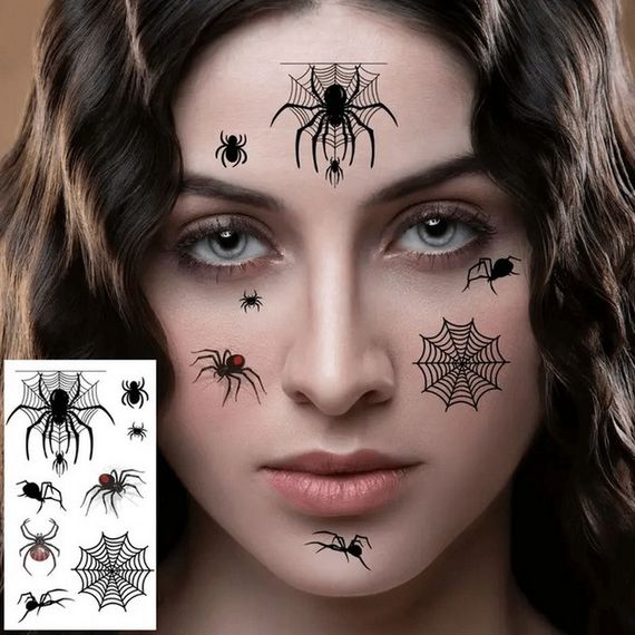 Набір дитячих тимчасових тату "Halloween black" tatto-halloween-black-set-30 | Зображення 2
