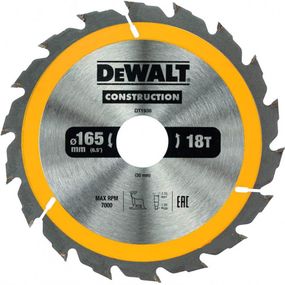 Диск пильний CONSTRUCTION 165*20мм DeWALT DT1936
