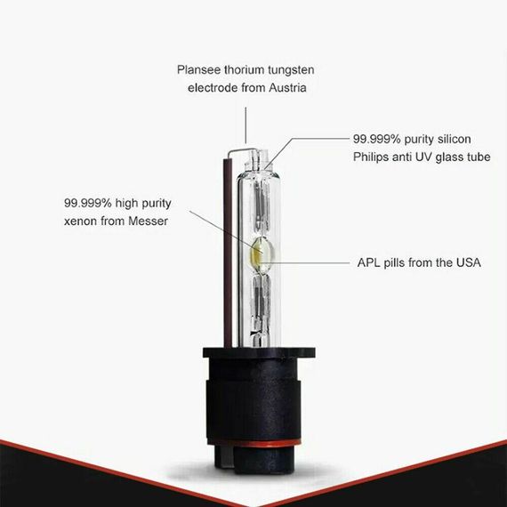Ксеноновая лампа H4 35W+50% яркости, YEAKY, Южная Корея | Зображення 3