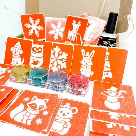 Набір для біо-тату "Зима - глітер" set-winter-glitter | Зображення 2