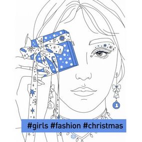 Розмальовка. Girls Fashion Christmas Z101125У Жорж 18*23см (9786178287023)