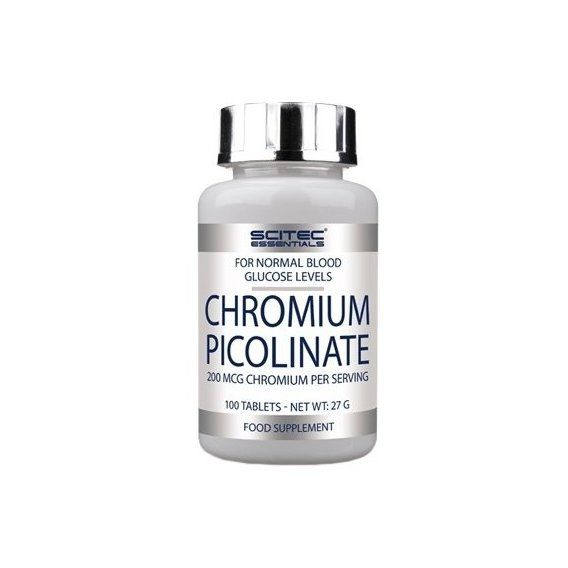 Мікроелемент Хром для спорту Scitec Nutrition Chromium Picolinate 100 Tabs