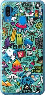 Чохол на Samsung Galaxy A20 2019 A205F Стикер бомбінг 1 з пластику FCh_047300