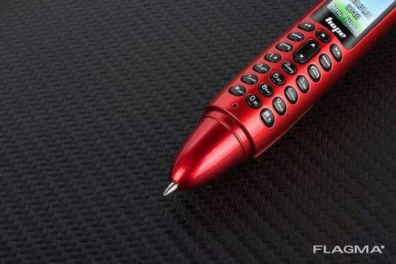 Ручка мобильный телефон портативный с камерой 0.08 MP и Bluetooth AK 007 (Красный) | Зображення 7