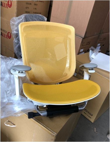 Кресло компьютерное Okamura CONTESSA II SECONDA YELLOW сеткабелый корпус | Зображення 5